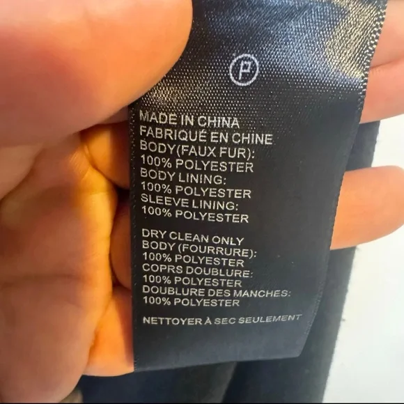 #63 URBAN OUTFITTERS animal print Faux Fur Coat |oversized SZ. Small | 22.5" PTP - Picture 5 of 7